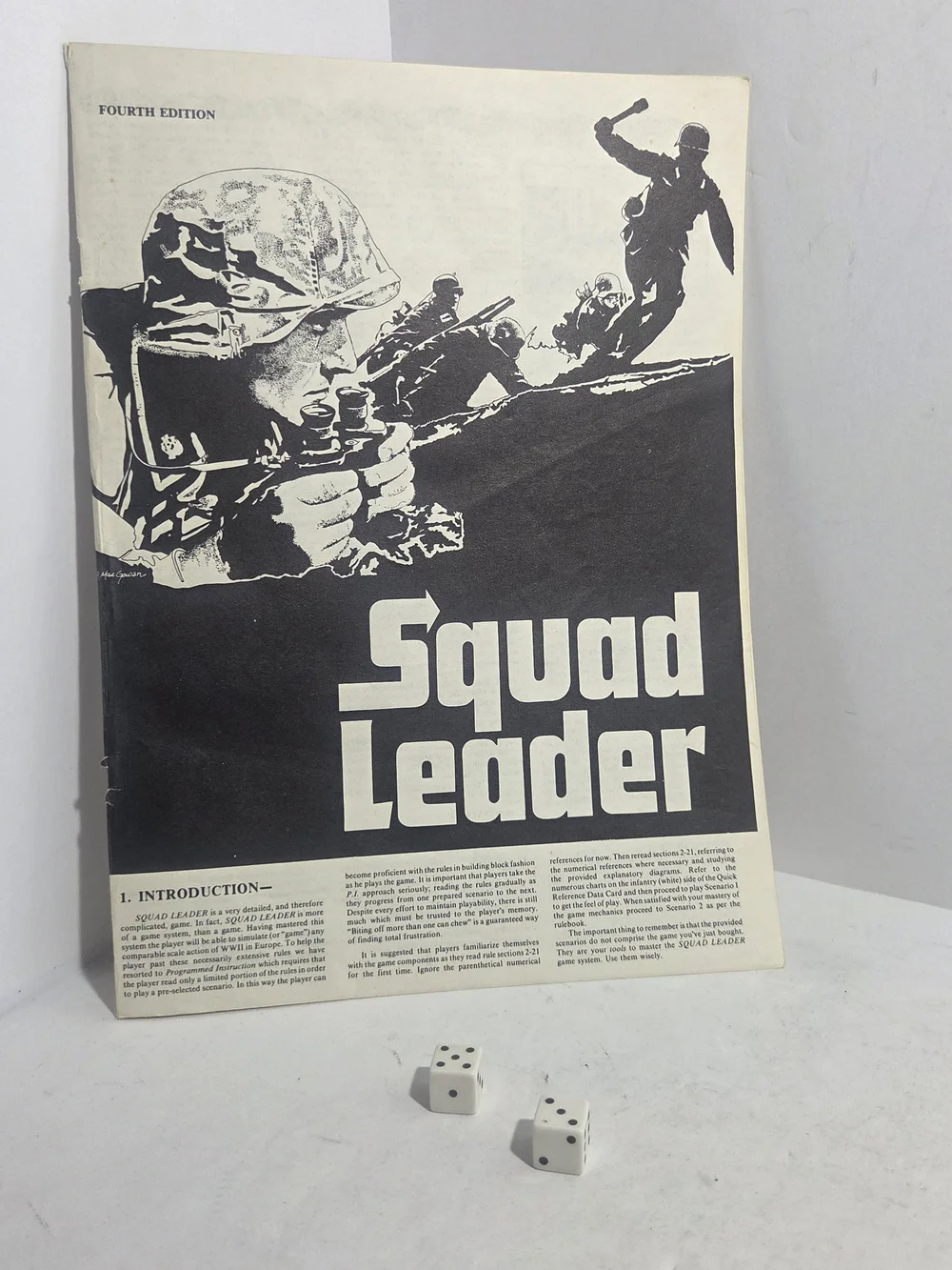 Vintage Squad Leader Board Game Avalon Hill 1977 4th Edition WWII Wargame